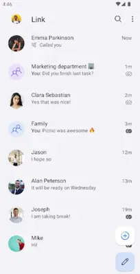 Link Messenger android App screenshot 1